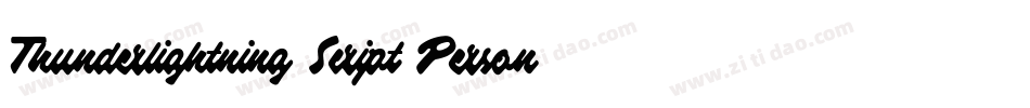 Thunderlightning Script Personal Use字体转换
